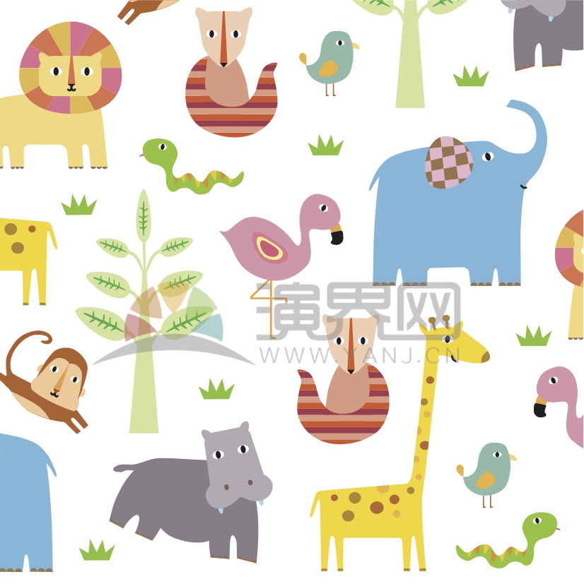 动物园林设计卡通动物创意设计