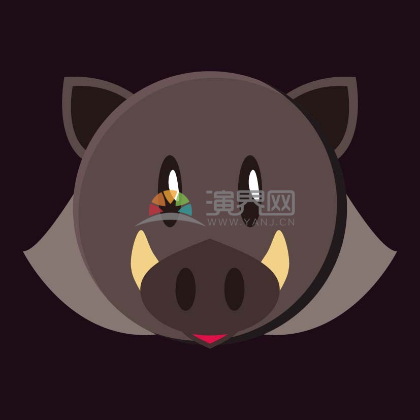 可愛的小豬素材