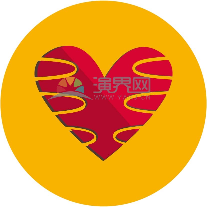 情人節(jié)情侶愛(ài)情線條愛(ài)心