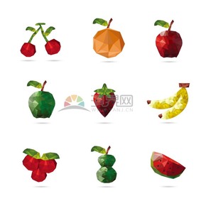  A collection of funny, lively, vivid and cute fruit cartoons