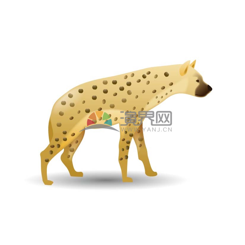 插畫獵狗樣式素材