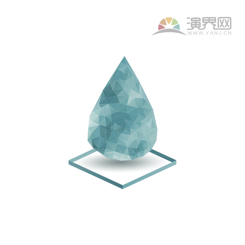 藍色水滴元素
