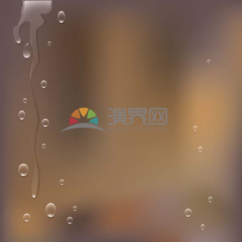 水滴雨水精美背景素材