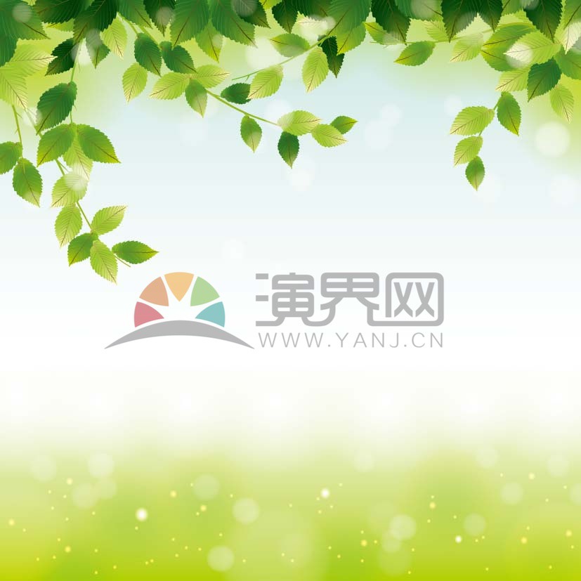 綠色樹(shù)葉背景