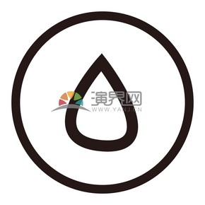 黑白創(chuàng)意水滴矢量線性圖標素材