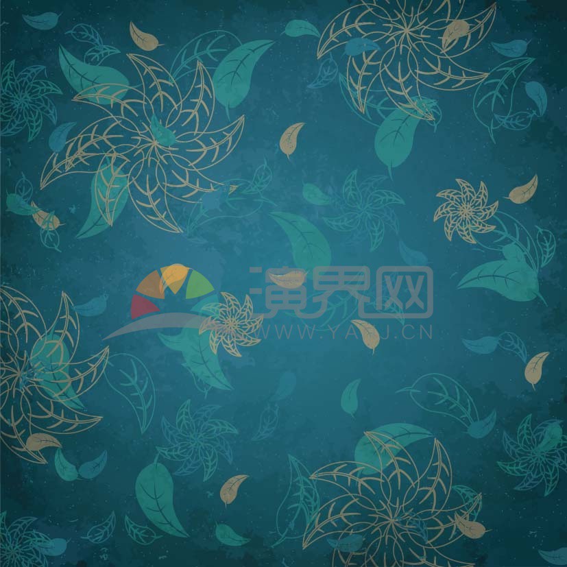 藝術(shù)風(fēng)格葉子背景素材