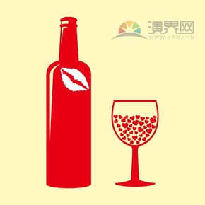 情人節(jié)-紅酒創(chuàng)意卡通有趣設計