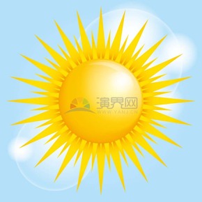 卡通夏季矢量太陽素材