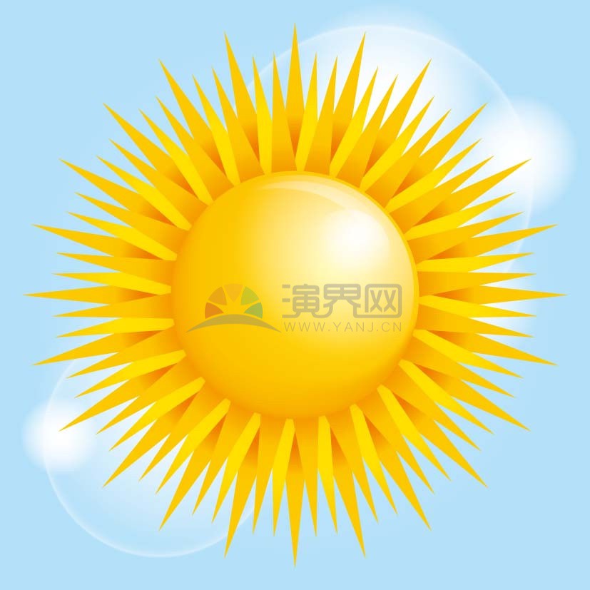 卡通夏季矢量太陽素材