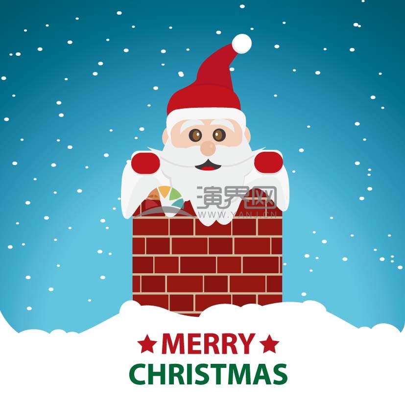  Christmas Santa vector illustration