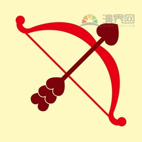 一擊射中愛(ài)情有趣卡通創(chuàng)意設(shè)計(jì)