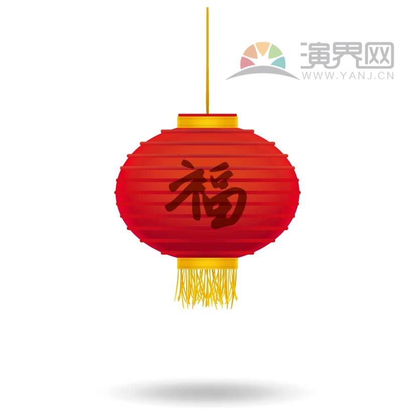 紅色燈籠福字喜慶春節(jié)過大年拜年祝?？ㄍ▓D