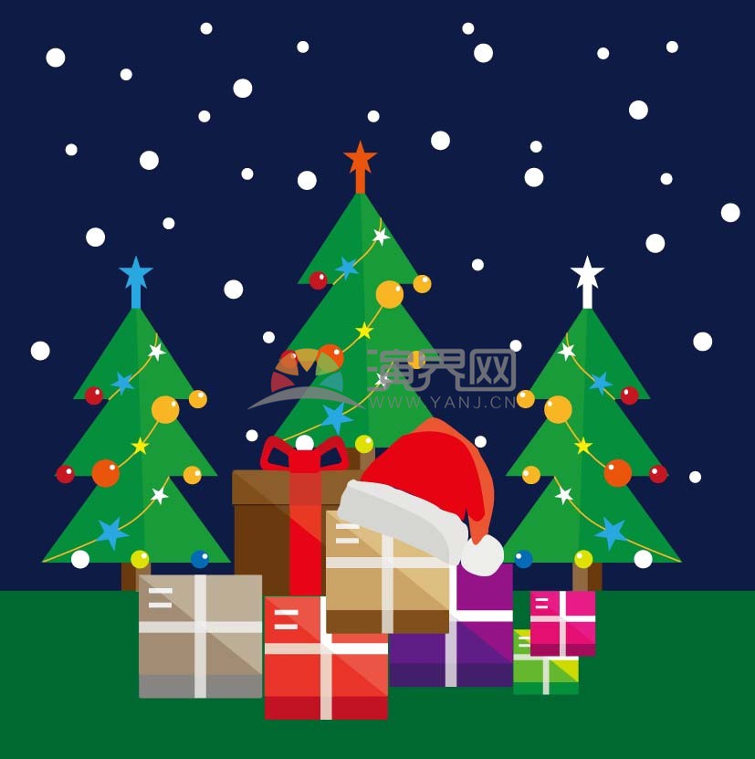  Christmas gift vector material