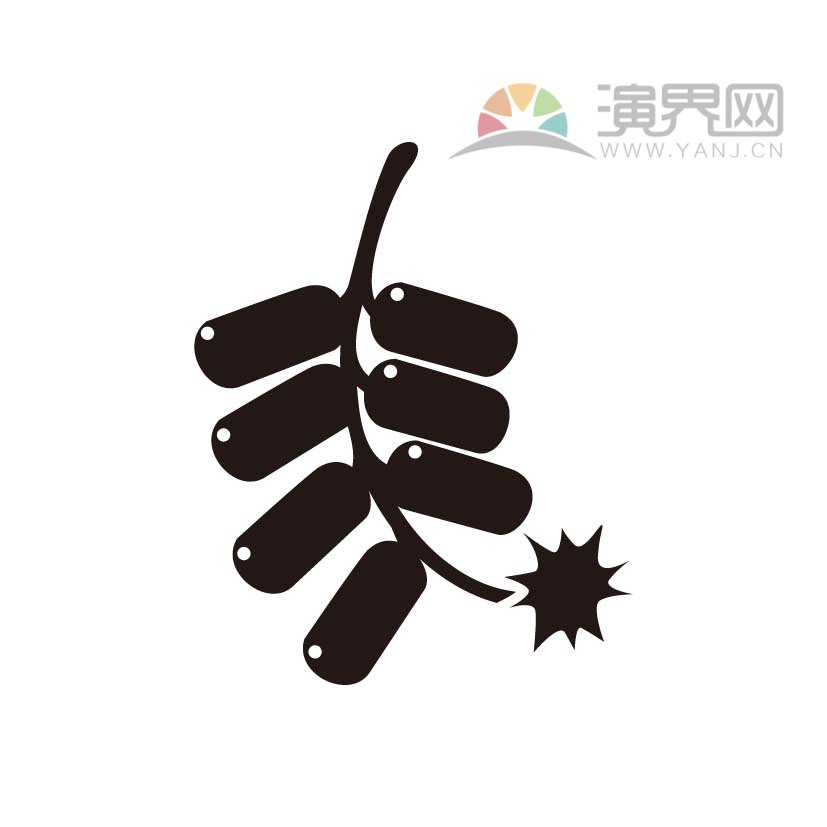 中國元素黑色鞭炮創(chuàng)意設(shè)計(jì)