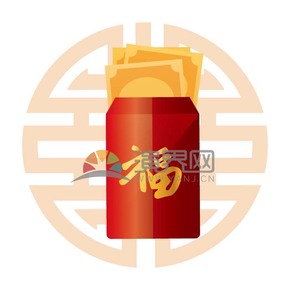 春節(jié)喜慶元素素材極簡(jiǎn)簡(jiǎn)約紅包恭喜發(fā)財(cái)