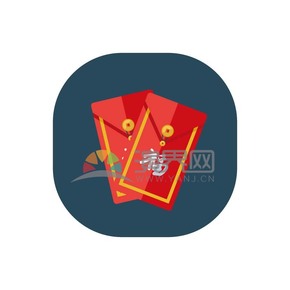 春節(jié)喜慶元素素材極簡(jiǎn)紅包發(fā)財(cái)