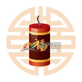 春節(jié)喜慶元素素材極簡(jiǎn)簡(jiǎn)約炮仗