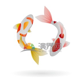 春節(jié)喜慶元素素材極簡(jiǎn)簡(jiǎn)約錦鯉年年有余