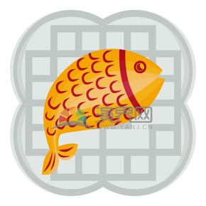 春節(jié)喜慶元素素材鯉魚(yú)年年有余