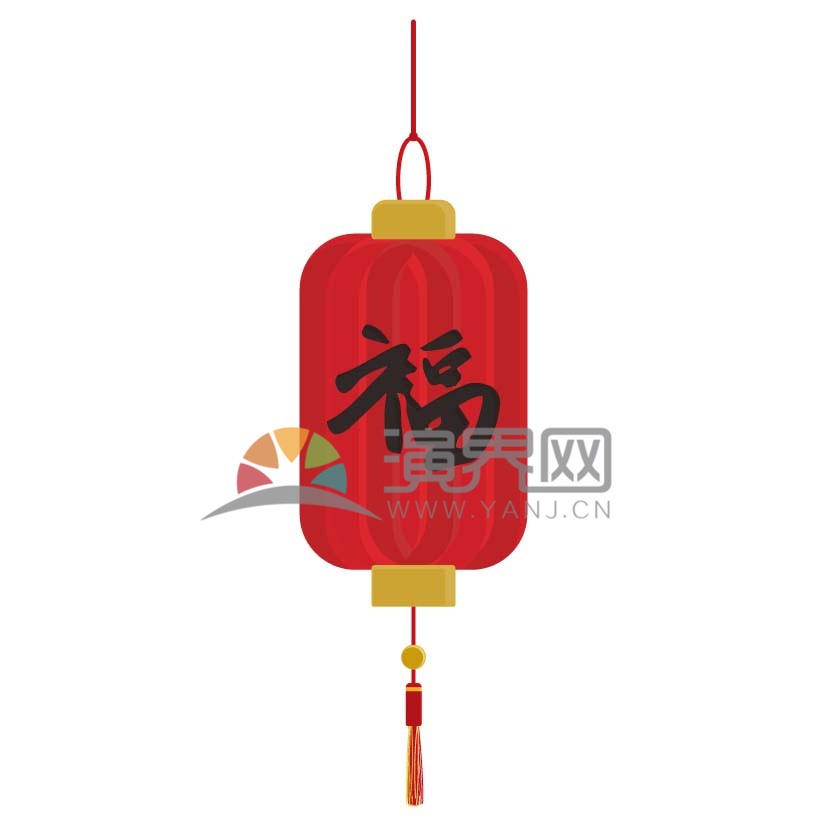 春節(jié)燈籠花紋矢量素材