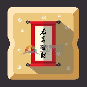 春節(jié)喜慶元素素材對(duì)聯(lián)