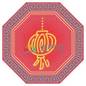 春節(jié)喜慶元素素材極簡(jiǎn)簡(jiǎn)筆畫燈籠