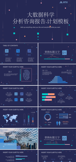 【數(shù)據科學】高端紫色大數(shù)據科學分析咨詢報告.計劃模板