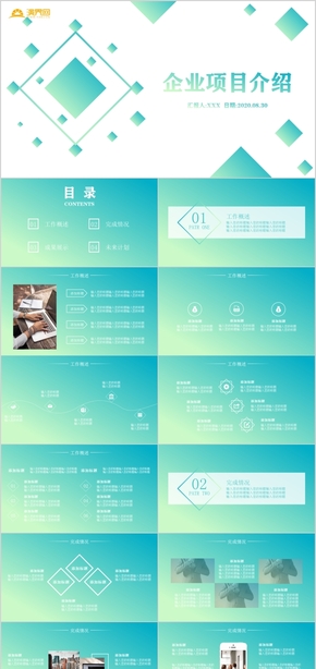 企業(yè)項(xiàng)目介紹PPT模板