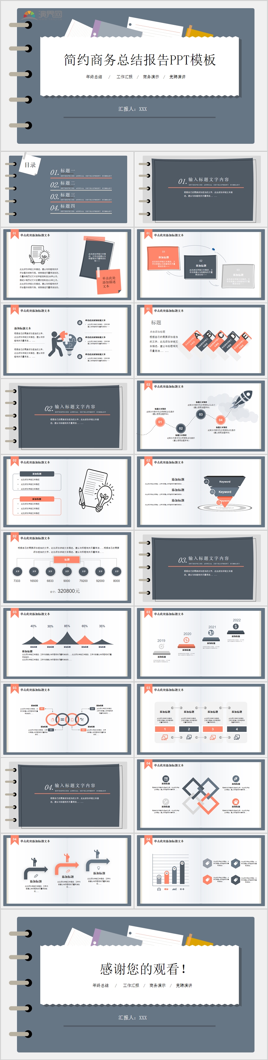 藍(lán)橙創(chuàng)意簡約年終總結(jié)報(bào)告商務(wù)通用ppt模板
