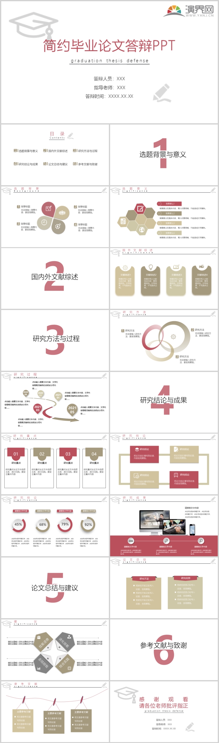 極簡(jiǎn)約畢業(yè)答辯PPT模板