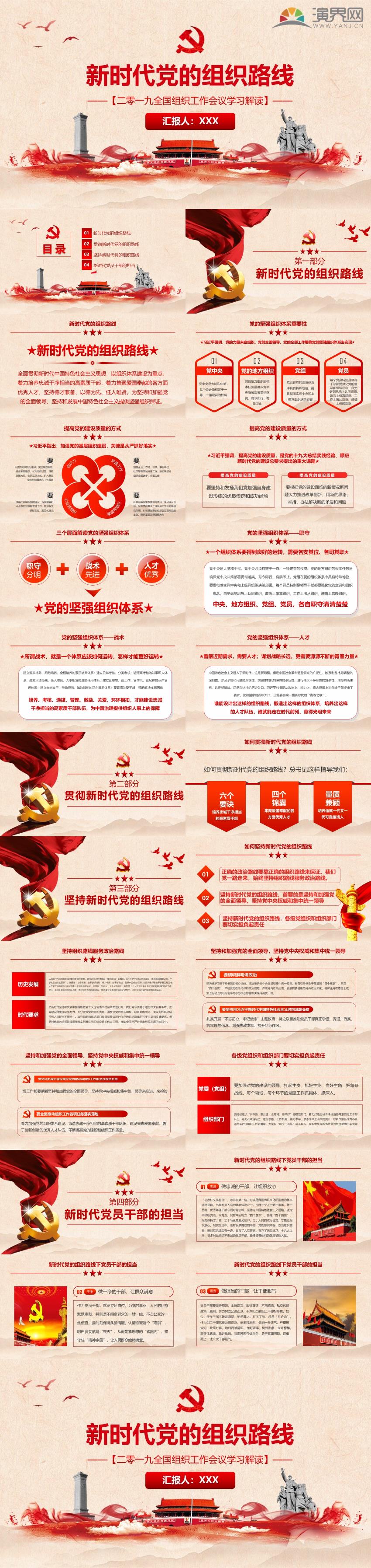 紅色黨建工作會(huì)議總結(jié)ppt模板