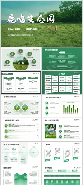 商务绿色生态园林演讲方案