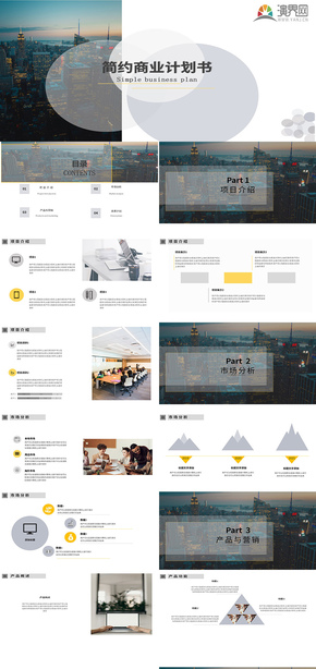 簡(jiǎn)約商務(wù)融資計(jì)劃書(shū)