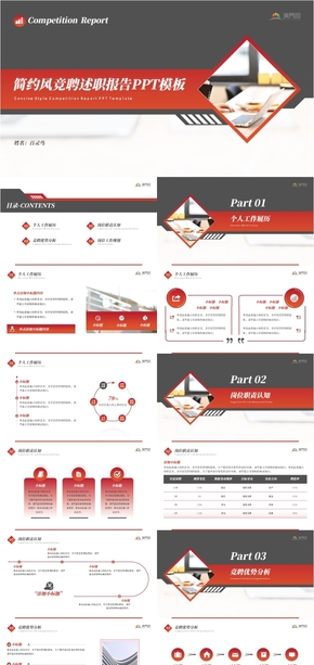 簡約風(fēng)競聘述職年終總結(jié)工作匯報計劃ppt模板