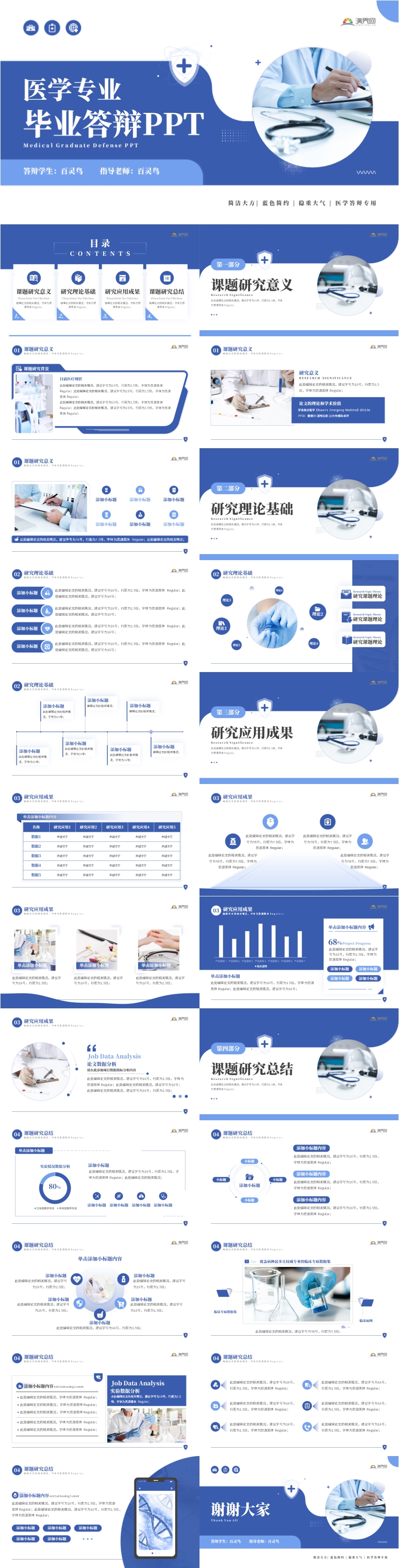 藍色學(xué)術(shù)風(fēng)醫(yī)學(xué)開題報告專業(yè)畢業(yè)答辯PPT