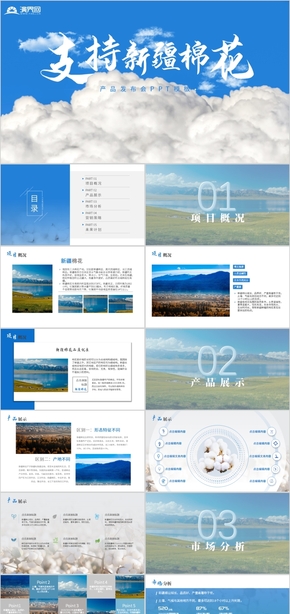 藍(lán)色產(chǎn)品發(fā)布會PPT模板