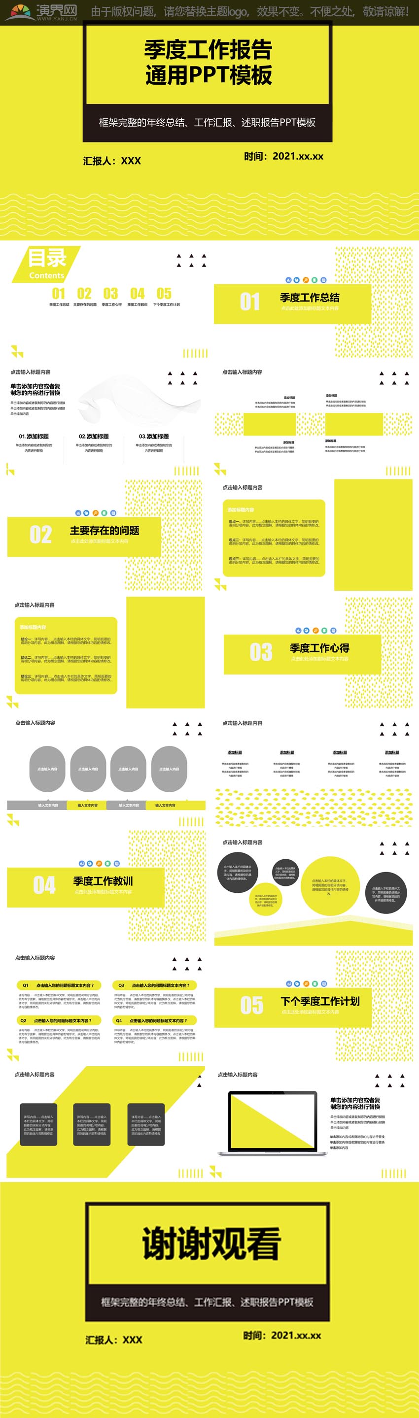 2022述職報告年終工作總結(jié)PPT模板