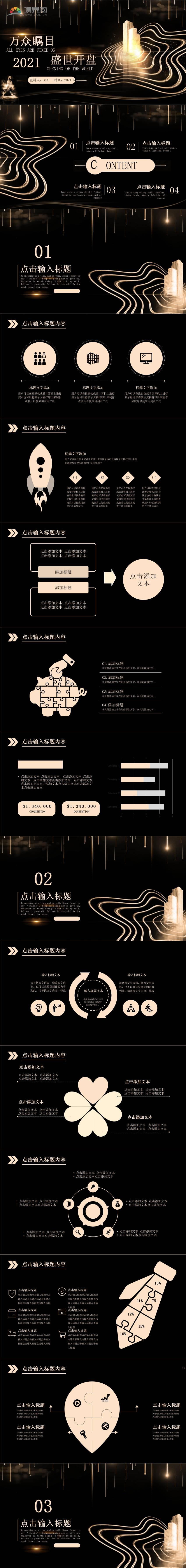 高端黑金風格房地產(chǎn)開盤PPT模板