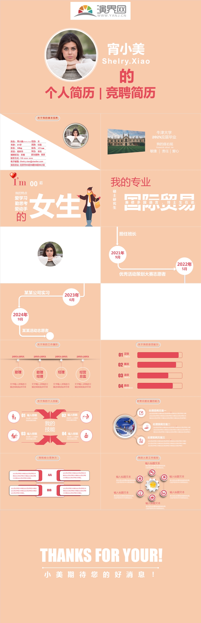 個人簡歷競聘簡歷