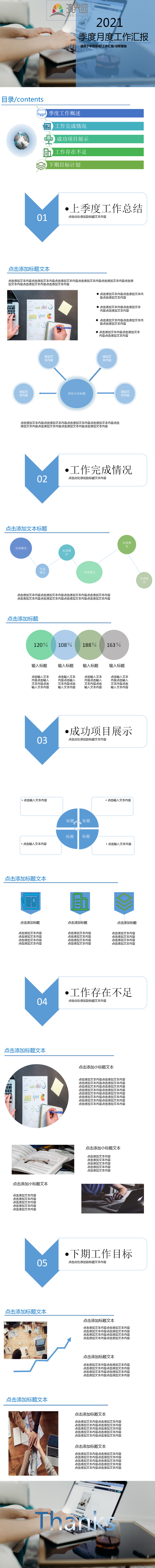 藍(lán)色簡(jiǎn)約風(fēng)工作匯報(bào)