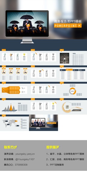 商務報告類咨詢模板【Youngsky出品】