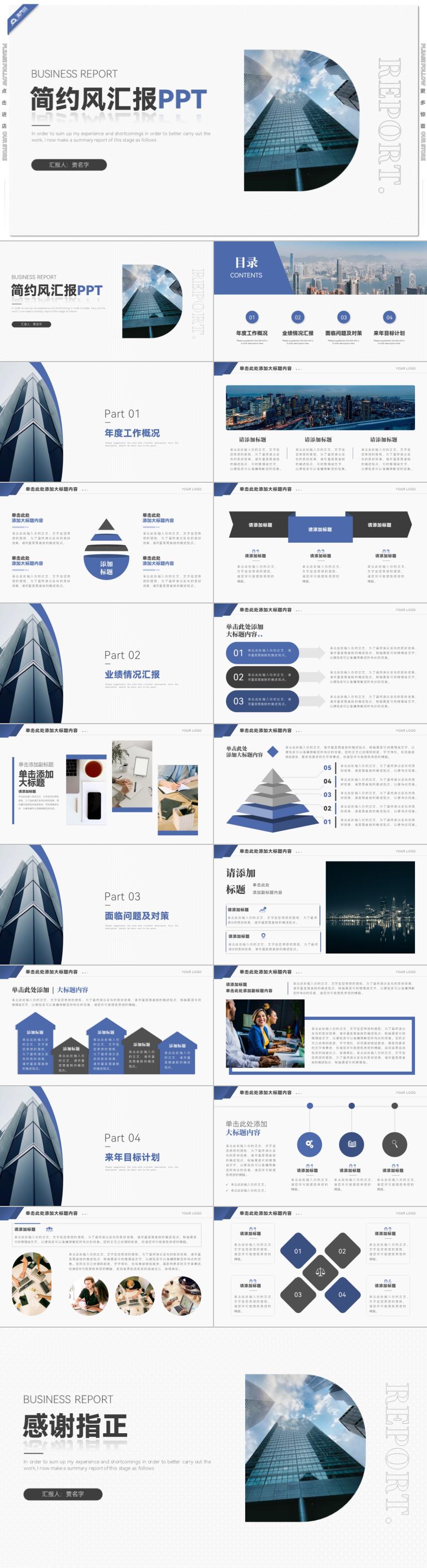 藍(lán)色簡(jiǎn)約風(fēng)個(gè)人工作匯報(bào)PPT