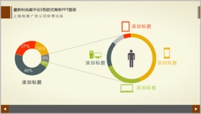 最新時尚扁平化5色歐式商務PPT圖表TJ000163