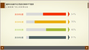 最新時(shí)尚扁平化5色歐式商務(wù)PPT圖表TJ000104