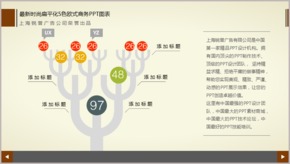 最新時尚扁平化5色歐式商務PPT圖表TJ000185