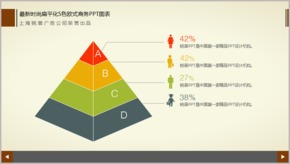 最新時尚扁平化5色歐式商務(wù)PPT圖表TJ000152