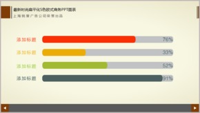 最新時尚扁平化5色歐式商務PPT圖表TJ000090