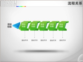 立體鐵軌依次排列遞進流程圖PPT圖表