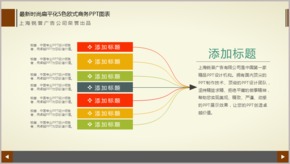 最新時尚扁平化5色歐式商務PPT圖表TJ000195