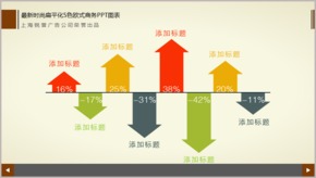 最新時尚扁平化5色歐式商務PPT圖表TJ000191